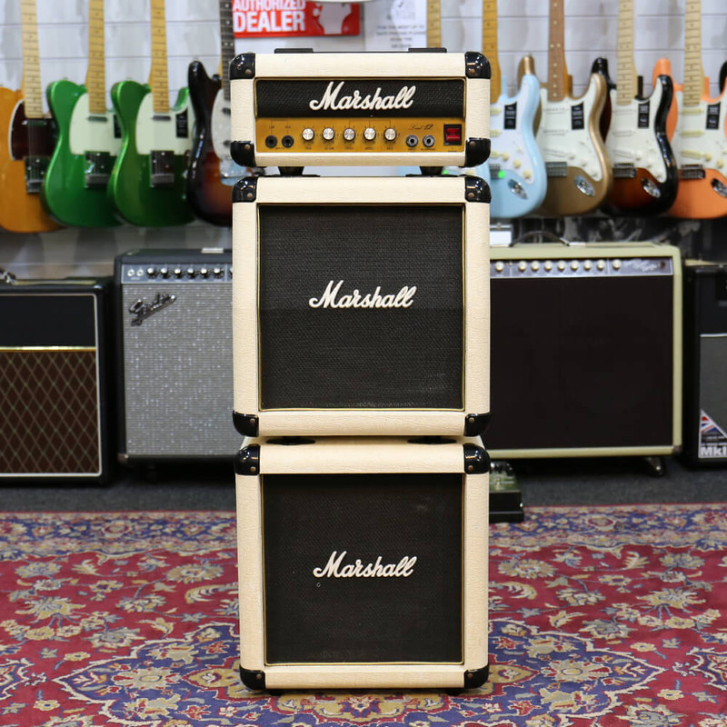 Marshall Lead 12 Model 3005 Mini Stack - 1990 - White - 2nd Hand