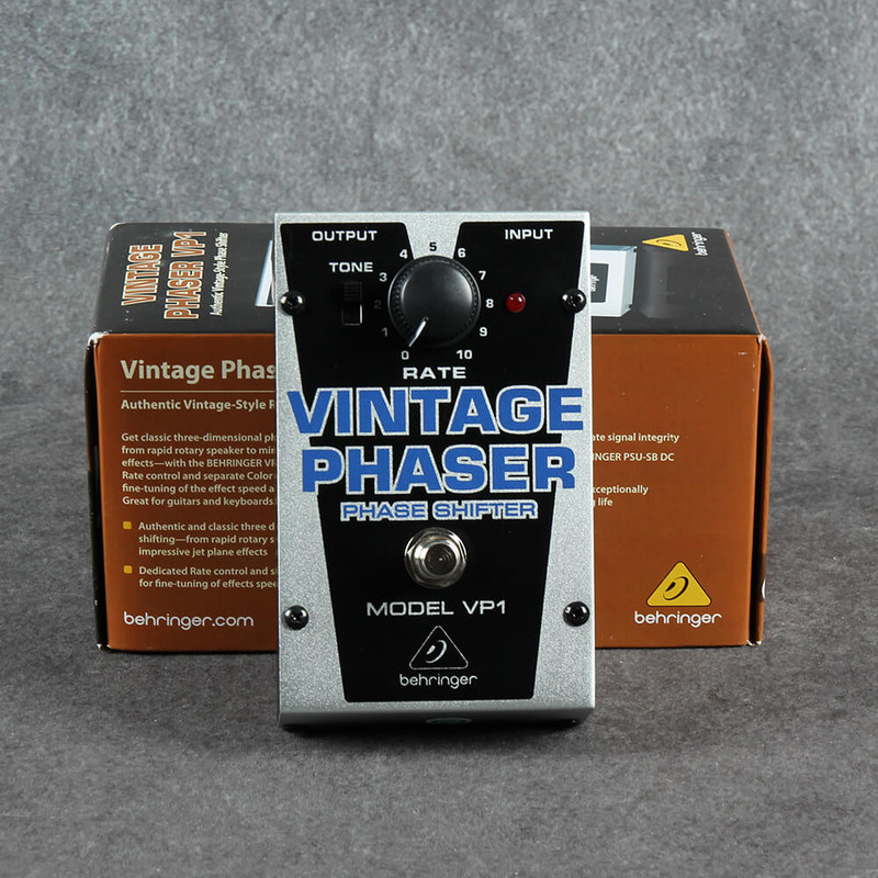 Behringer VP1 Vintage Phaser Pedal - Boxed - 2nd Hand
