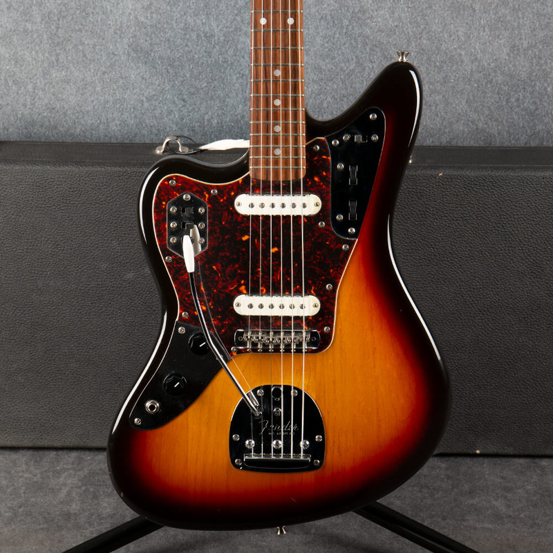 Fender JG-66 Jaguar Reissue Made in Japan Lefty - Sunburst - Case - 2nd Hand