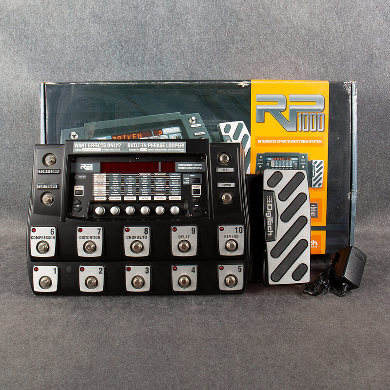 Digitech RP1000 Guitar Multi-Effects Pedal - PSU - Box & PSU - 2nd Hand