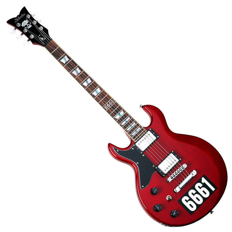 Schecter  Zacky Vengeance Custom Reissue LH - See Thru Cherry