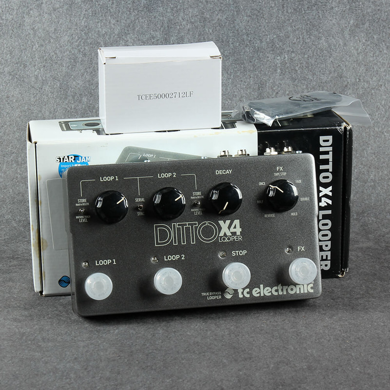 TC Electronic Ditto X4 Looper Pedal - Box & PSU - 2nd Hand TC Electronic Ditto X4 Looper Pedal - Box & PSU - 2nd Hand