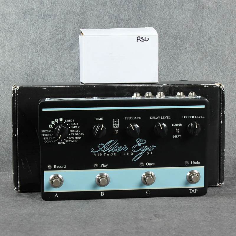 TC Electronic Alter Ego X4 Vintage Echo - Box & PSU - 2nd Hand TC Electronic Alter Ego X4 Vintage Echo - Box & PSU - 2nd Hand