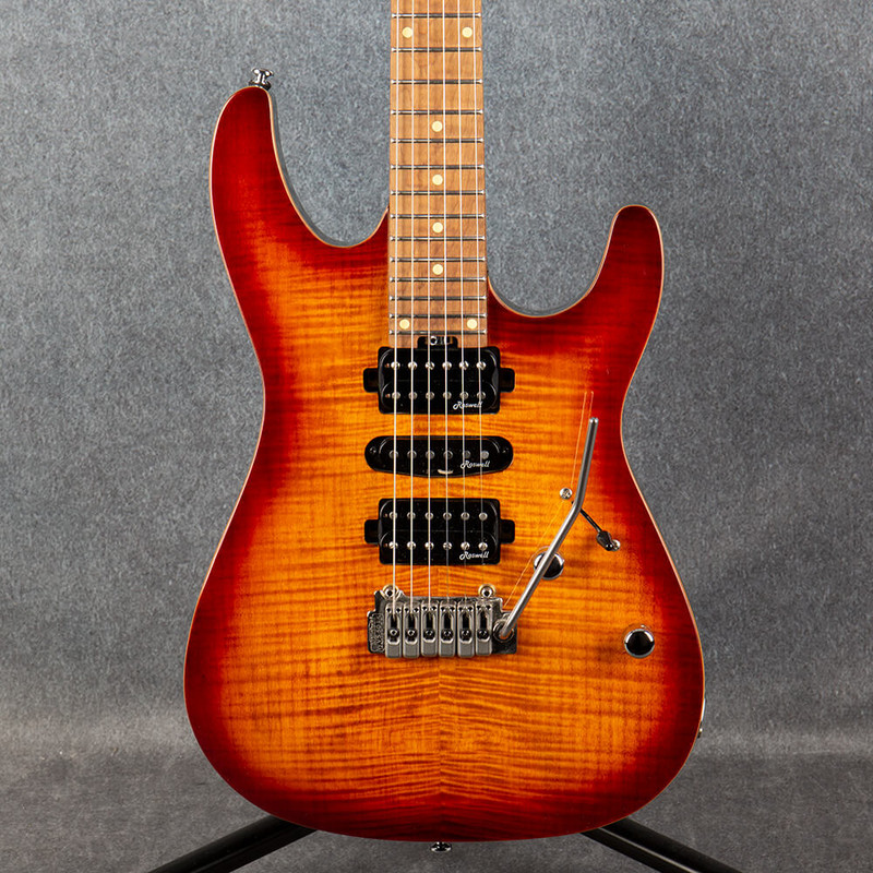 Harley Benton Fusion-II HSH Roasted - Flame Bengal Burst - 2nd Hand