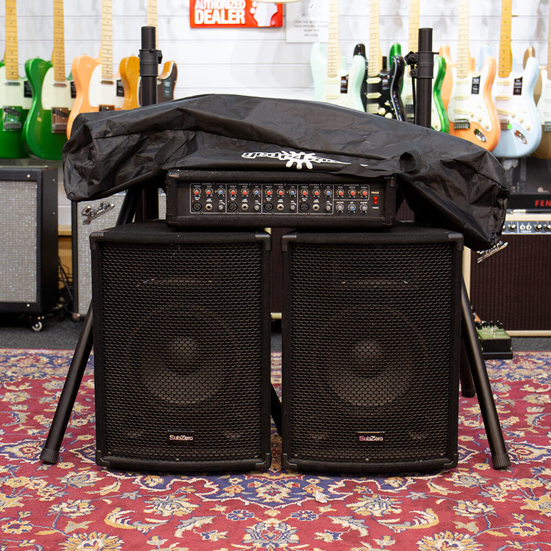 Sub Zero PA System - Stands - Bag - 2nd Hand Sub Zero PA System - Stands - Bag - 2nd Hand