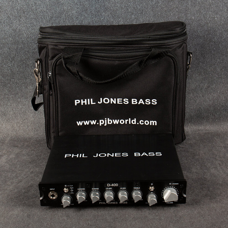 Phil Jones Bass D-400 Compact Bass Amp Head - Gig Bag - 2nd Hand