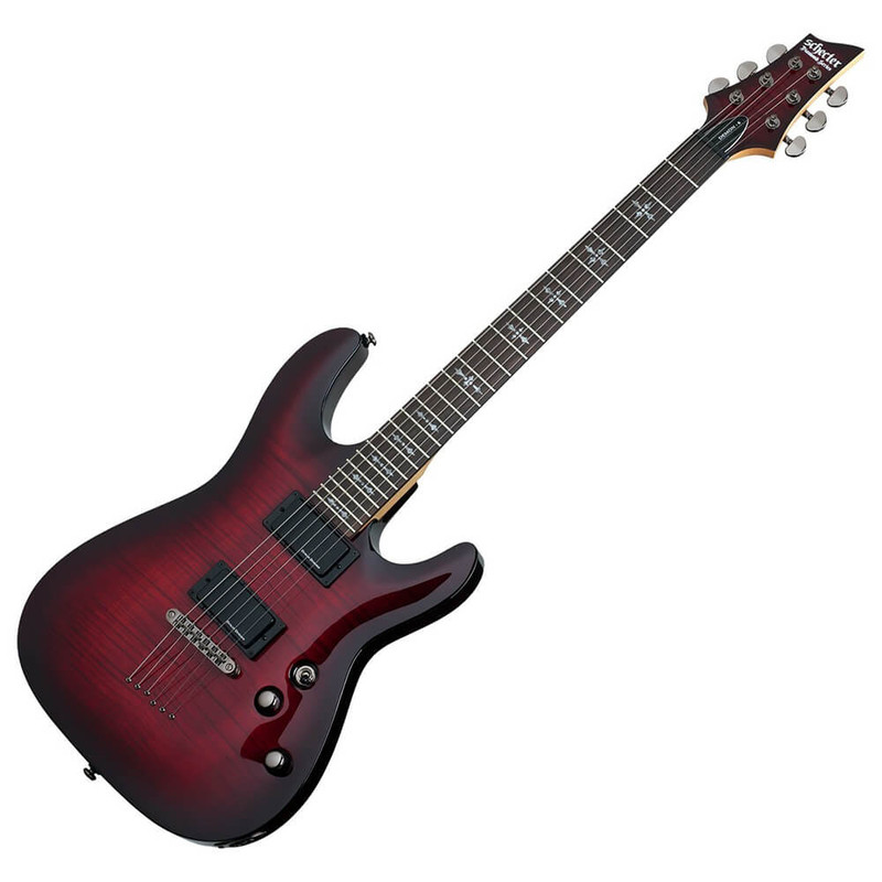 Schecter Demon-6 - Crimson Red Burst