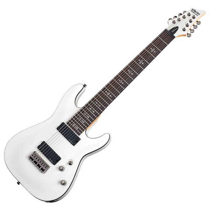 Schecter Demon-8 - Vintage White
