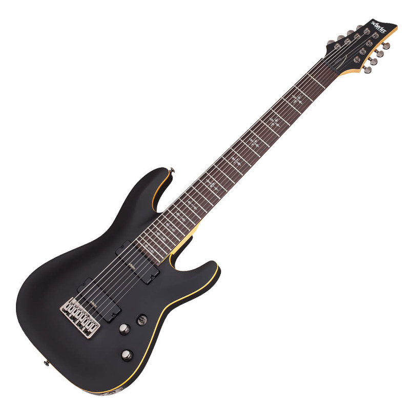 Schecter Demon-8 - Aged Black Satin