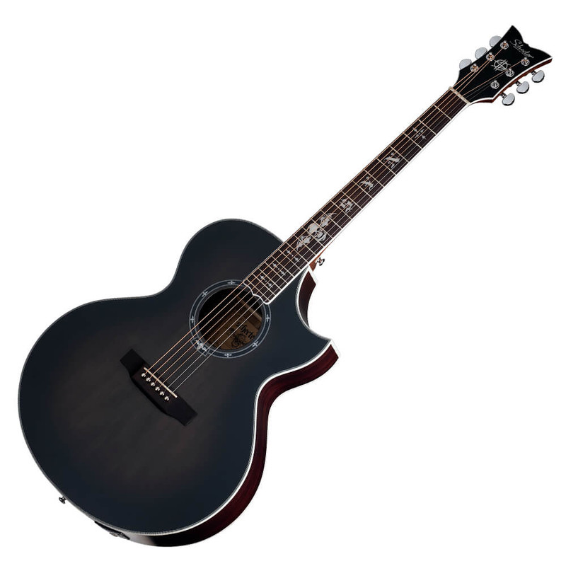 Schecter Synyster Gates 'SYN GA SC' Acoustic - Trans Black Burst Satin