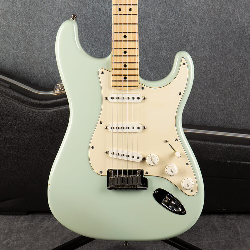 Fender USA Strat - AM Standard Body-AM Pro Neck - Sonic Blue - Case - 2nd Hand
