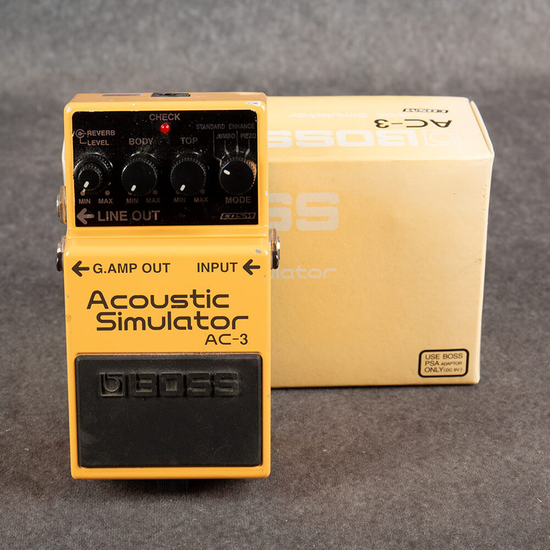 Boss AC-3 Acoustic Simulator Pedal - Boxed - 2nd Hand Boss AC-3 Acoustic Simulator Pedal - Boxed - 2nd Hand