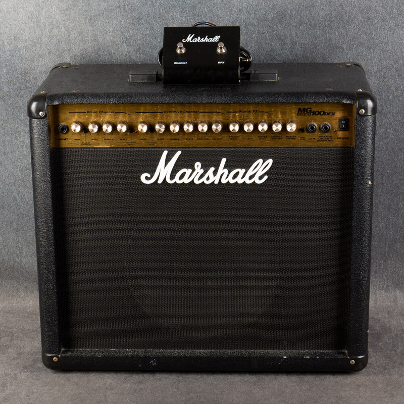 Marshall MG100DFX Combo Amp with Footswitch - 2nd Hand Marshall MG100DFX Combo Amp with Footswitch - 2nd Hand