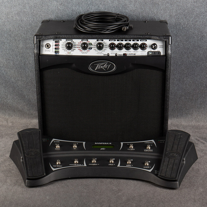 Peavey Vypyr VIP 2 with Sanpera II Foot Controller - 2nd Hand Peavey Vypyr VIP 2 with Sanpera II Foot Controller - 2nd Hand