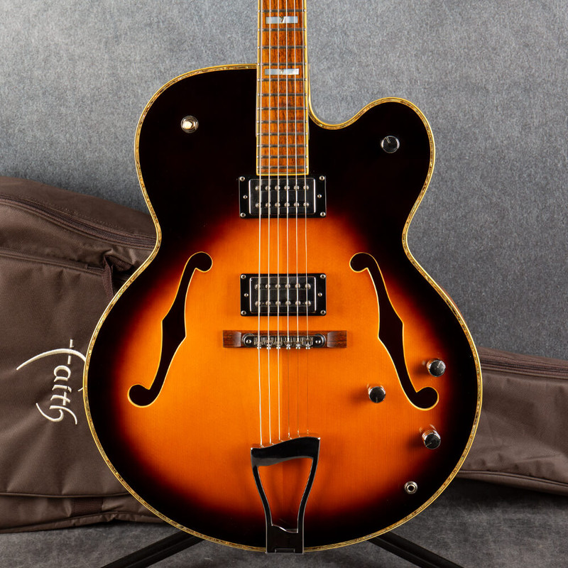 Peavey Rockingham Hollowbody Electric Guitar - Sunburst - Gig Bag - 2nd Hand
