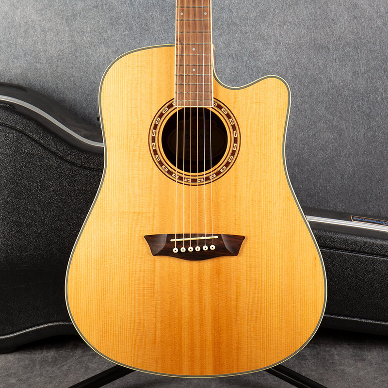 Washburn Harvest Series D7SCE - Natural - Hard Case - 2nd Hand