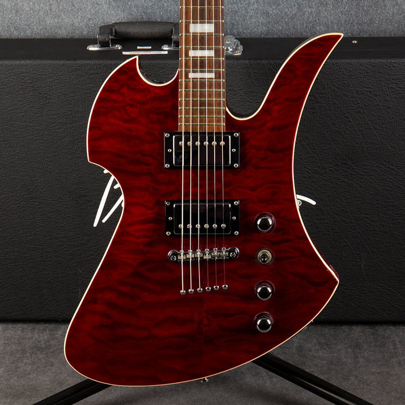 BC Rich Masterpiece Mockingbird - Dragon Blood - Hard Case - 2nd Hand BC Rich Masterpiece Mockingbird - Dragon Blood - Hard Case - 2nd Hand