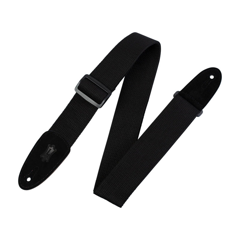 Levy's Cotton & Suede Series Guitar Strap - Black Levy's Cotton & Suede Series Guitar Strap - Black