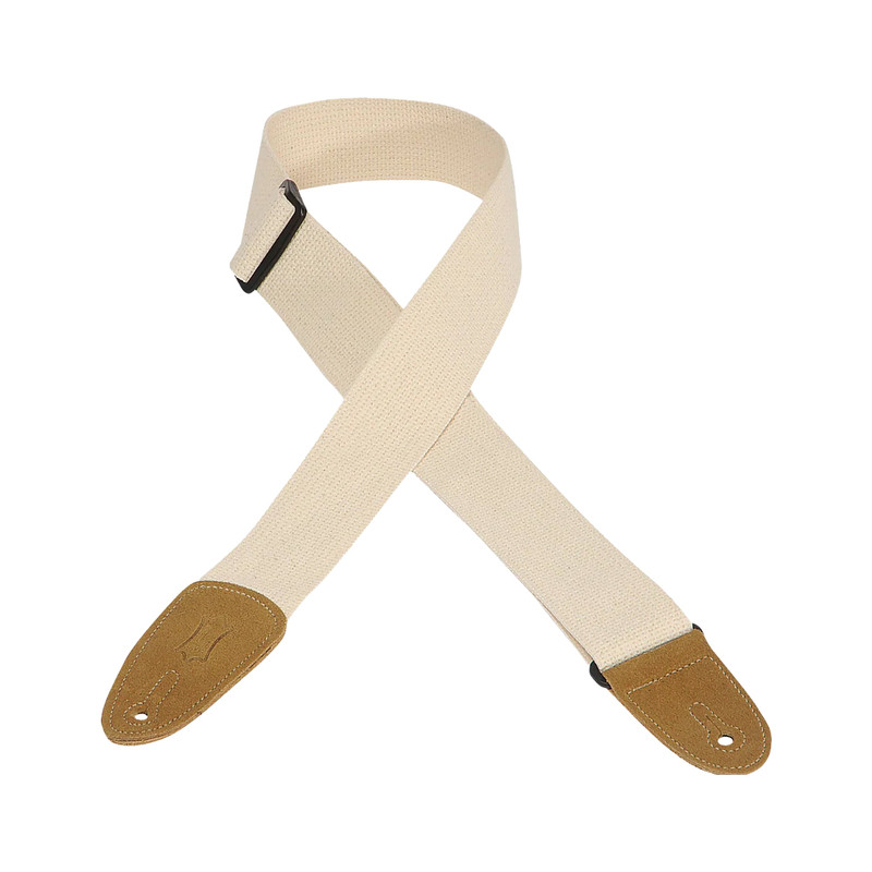 Levy's Cotton & Suede Series Guitar Strap - Natural Levy's Cotton & Suede Series Guitar Strap - Natural