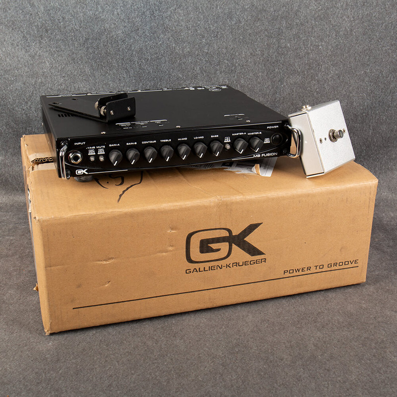 Gallien Krueger MB Fusion 500 Bass Head with Footswitch - Boxed - 2nd Hand Gallien Krueger MB Fusion 500 Bass Head with Footswitch - Boxed - 2nd Hand