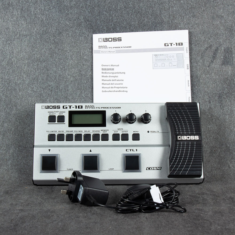 Boss GT-1B Bass Multi Effects with PSU - 2nd Hand
