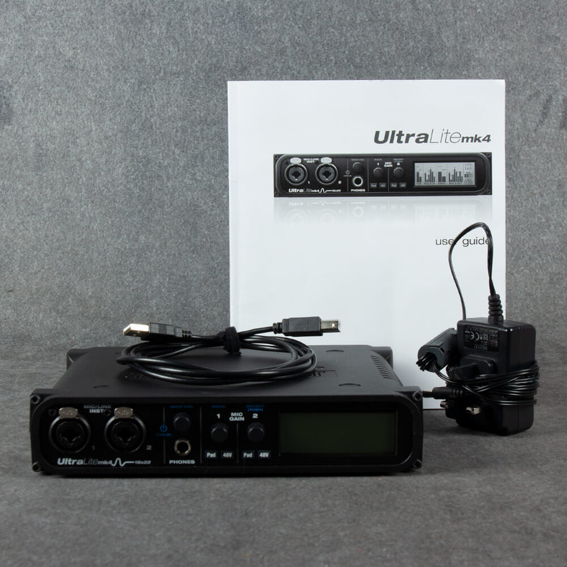 MOTU Audio Interface Mk4 UltraLite with PSU - 2nd Hand MOTU Audio Interface Mk4 UltraLite with PSU - 2nd Hand