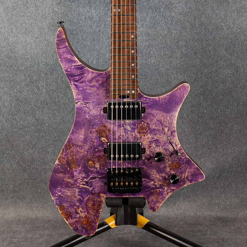 EART GW-2 Headless Electric Guitar - Trans Purple - 2nd Hand EART GW-2 Headless Electric Guitar - Trans Purple - 2nd Hand