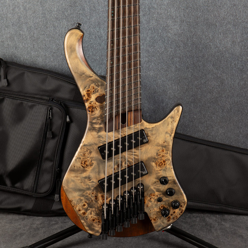 Ibanez EHB1506MS-BIF Headless 6 String Bass - Black Ice Flat - Bag - 2nd Hand