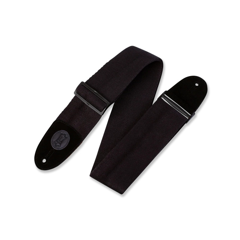 Levy's Signature Cotton Series Guitar Strap - Black