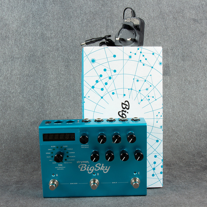 Strymon BigSky Multi Reverb Effects Pedal - Box & PSU - 2nd Hand Strymon BigSky Multi Reverb Effects Pedal - Box & PSU - 2nd Hand