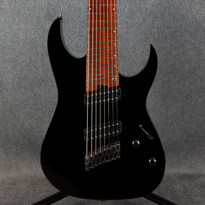 Ibanez RGMS8-BK Iron Label Multi-Scale 8-String - Black - 2nd Hand Ibanez RGMS8-BK Iron Label Multi-Scale 8-String - Black - 2nd Hand