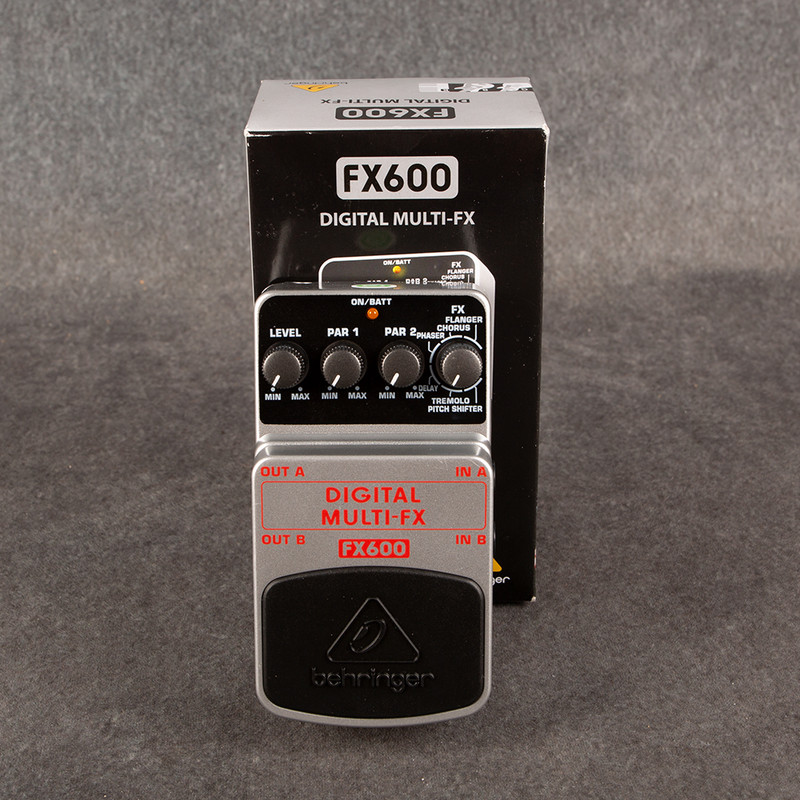Behringer FX600 Digital Multi-Effects Pedal - Boxed - 2nd Hand Behringer FX600 Digital Multi-Effects Pedal - Boxed - 2nd Hand
