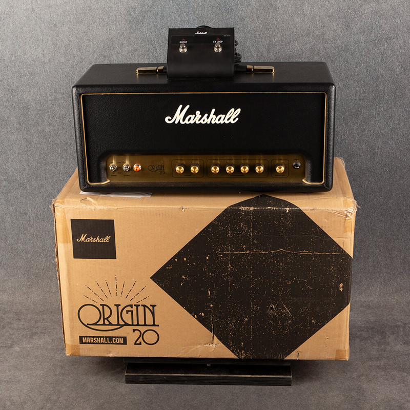 Marshall Origin ORI20H 20W All Valve Amp Head - Footswitch - Boxed - 2nd Hand Marshall Origin ORI20H 20W All Valve Amp Head - Footswitch - Boxed - 2nd Hand