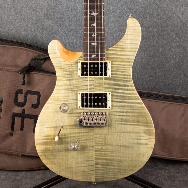 PRS SE Custom 24 - Left Handed - Trampas Green - Gig Bag - 2nd Hand (129933)