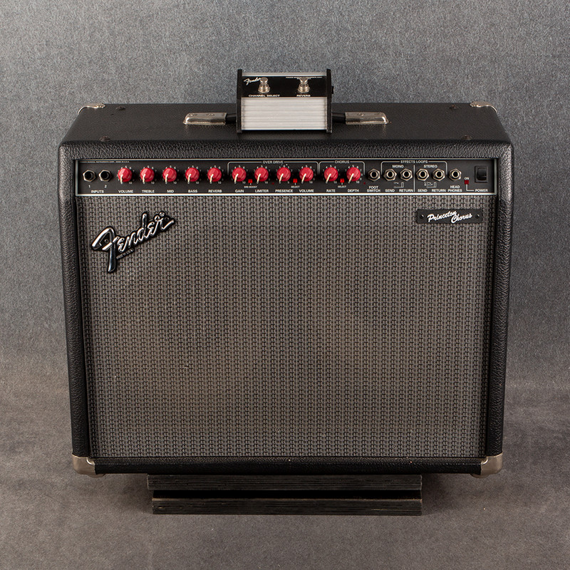Fender Princeton Chorus Red Knob 210 Guitar Combo - Footswitch - 2nd Hand