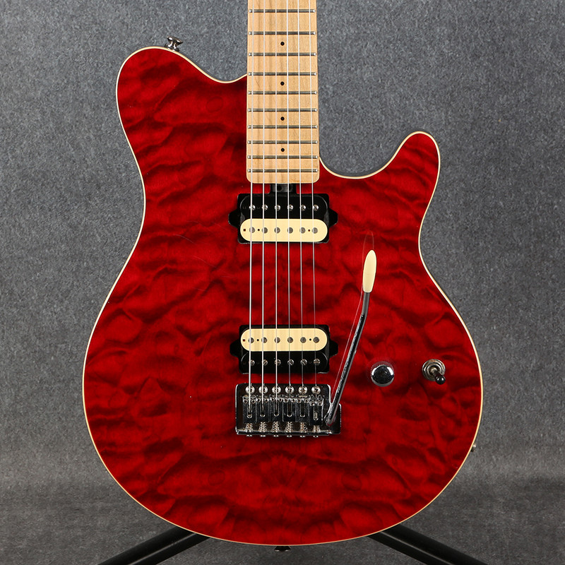 R*i様 美品✨MUSICMAN olp AXIS MM-1 トレモロアーム付 OLP MM1 Axis Trans Red 2nd Hand | Rich Tone Music