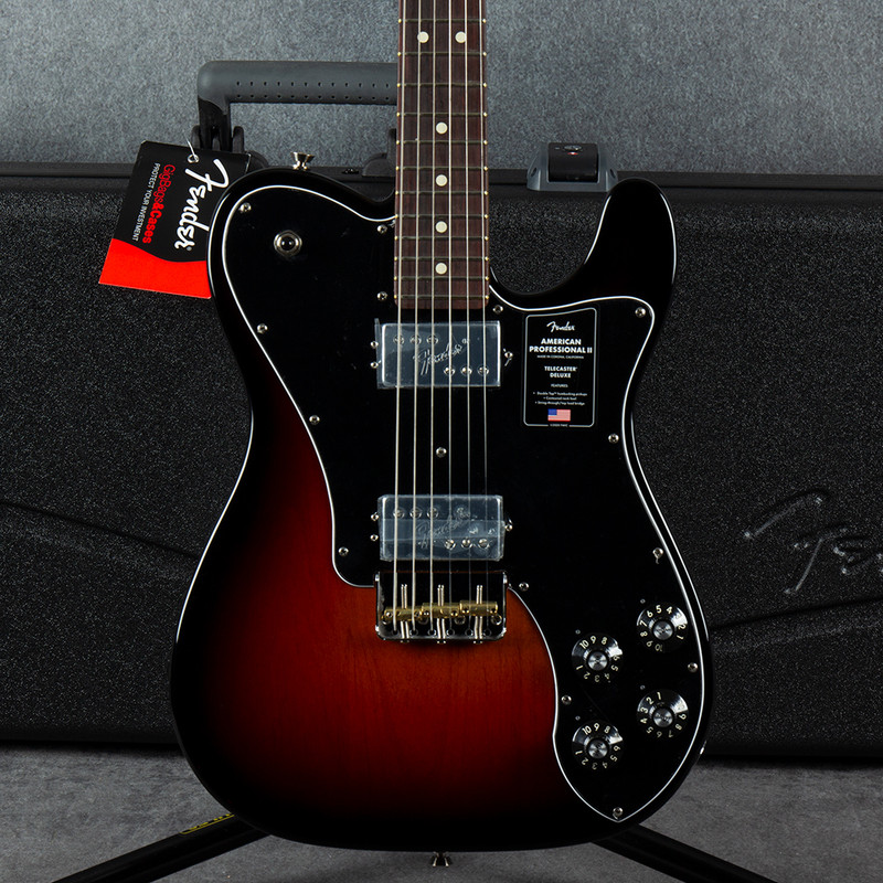 Fender American Professional II Telecaster Deluxe - Sunburst - Case - 2nd Hand