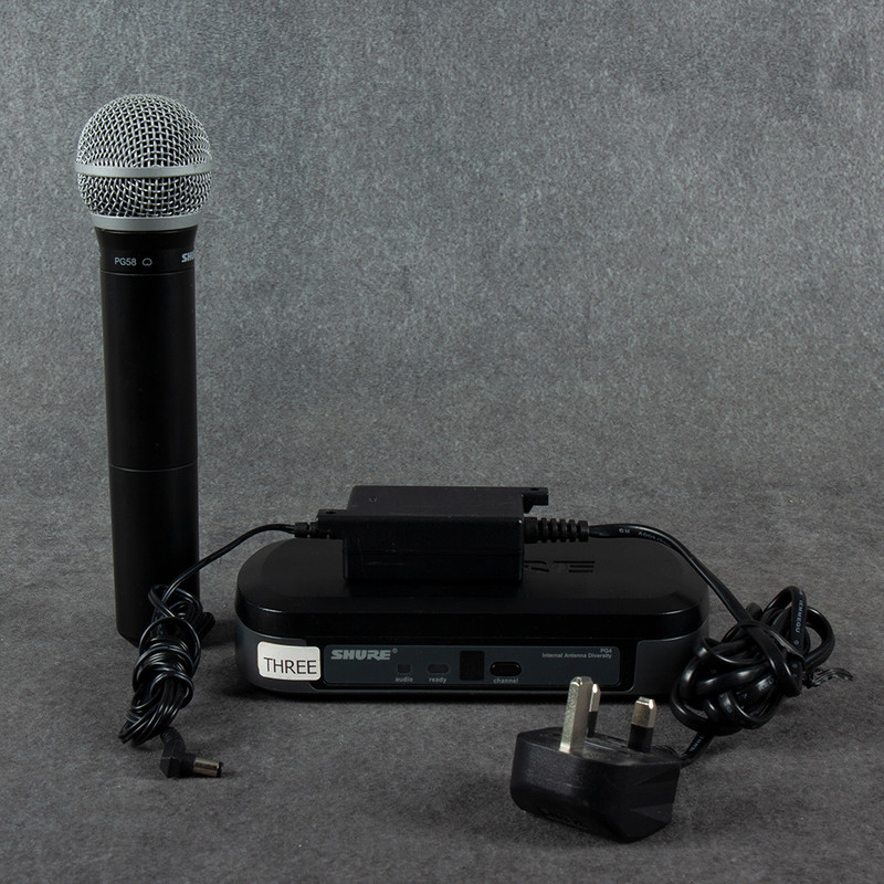 Shure Wireless PG58 Microphone System - PSU - 2nd Hand Shure Wireless PG58 Microphone System - PSU - 2nd Hand