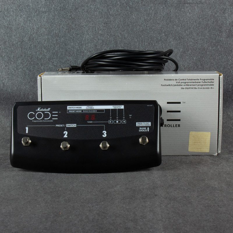 Marshall Code Footswitch - Boxed - 2nd Hand Marshall Code Footswitch - Boxed - 2nd Hand