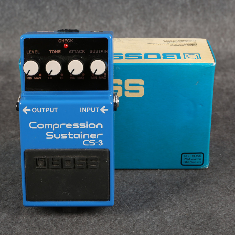 Boss CS-3 Compressor Sustainer - Boxed - 2nd Hand (131730) Boss CS-3 Compressor Sustainer - Boxed - 2nd Hand (131730)