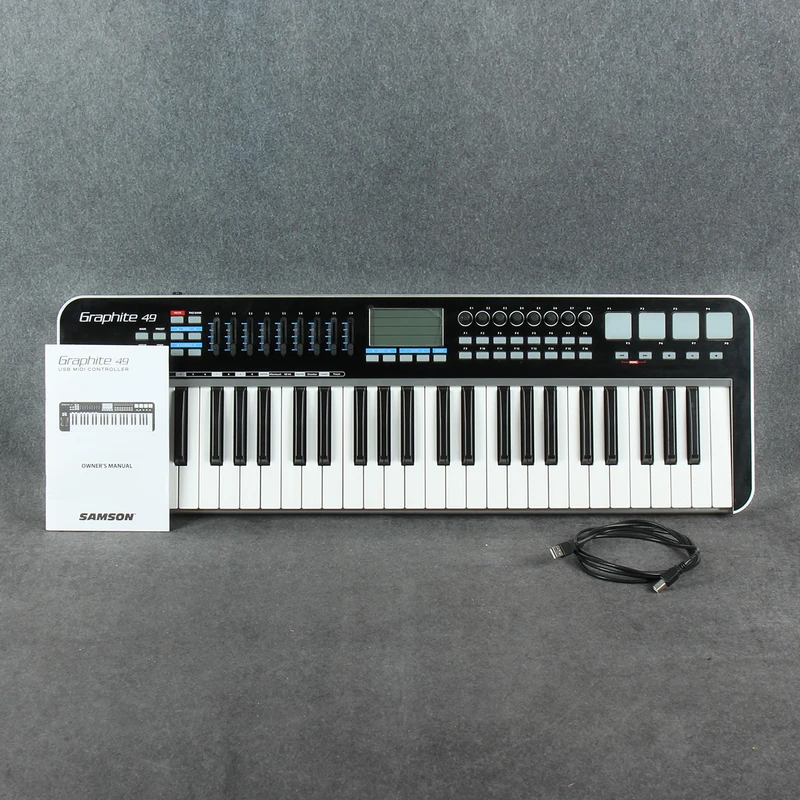 Samson Graphite 49 MIDI Controller - MIDI Cable - 2nd Hand