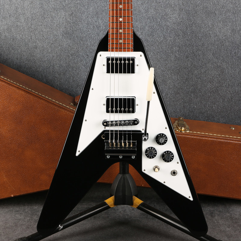 Gibson Flying V - 2015 - Short Vibrola - Ebony - Hard Case - 2nd Hand