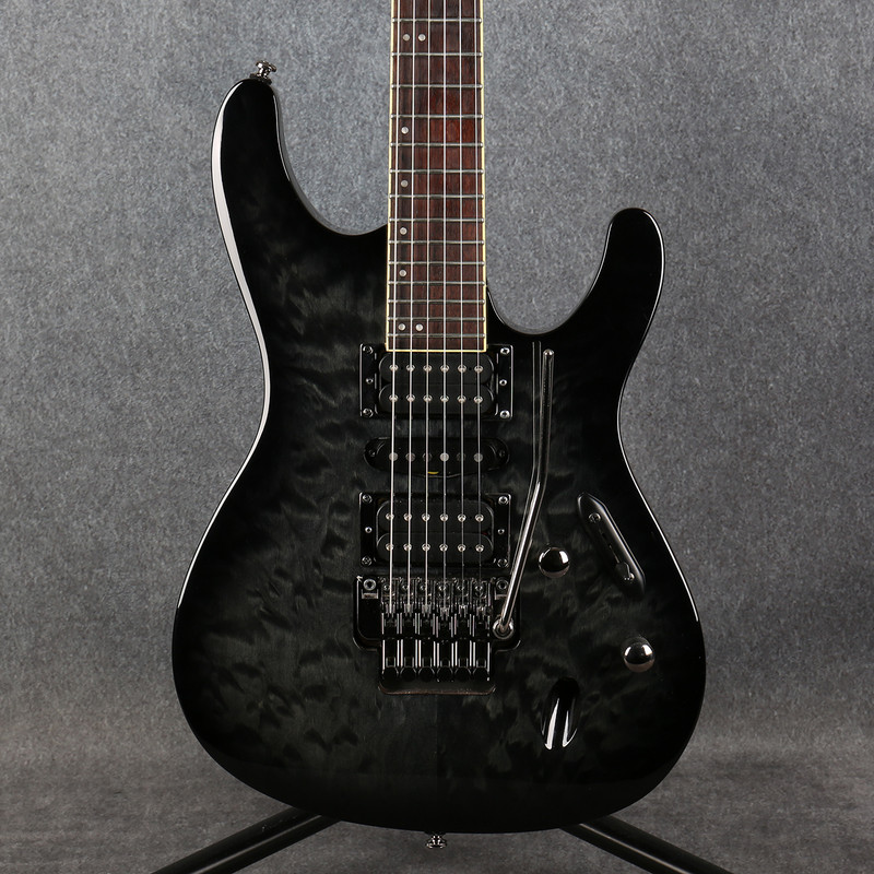 Ibanez S670QM-TGB - Transparent Grey Burst - 2nd Hand