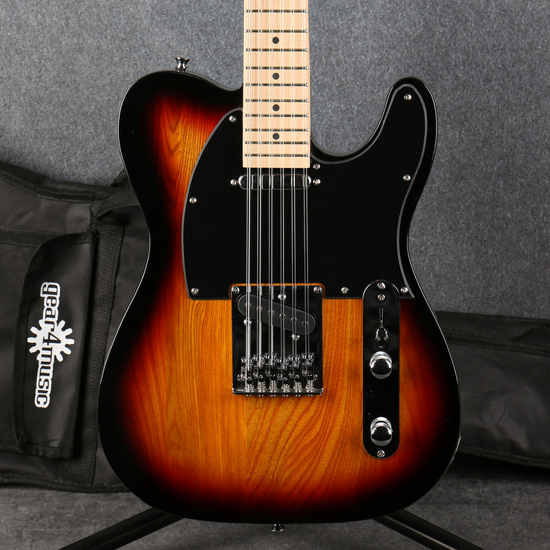 G4M Knoxville Deluxe 12 String Electric Guitar - Sunburst - Gig Bag - 2nd Hand