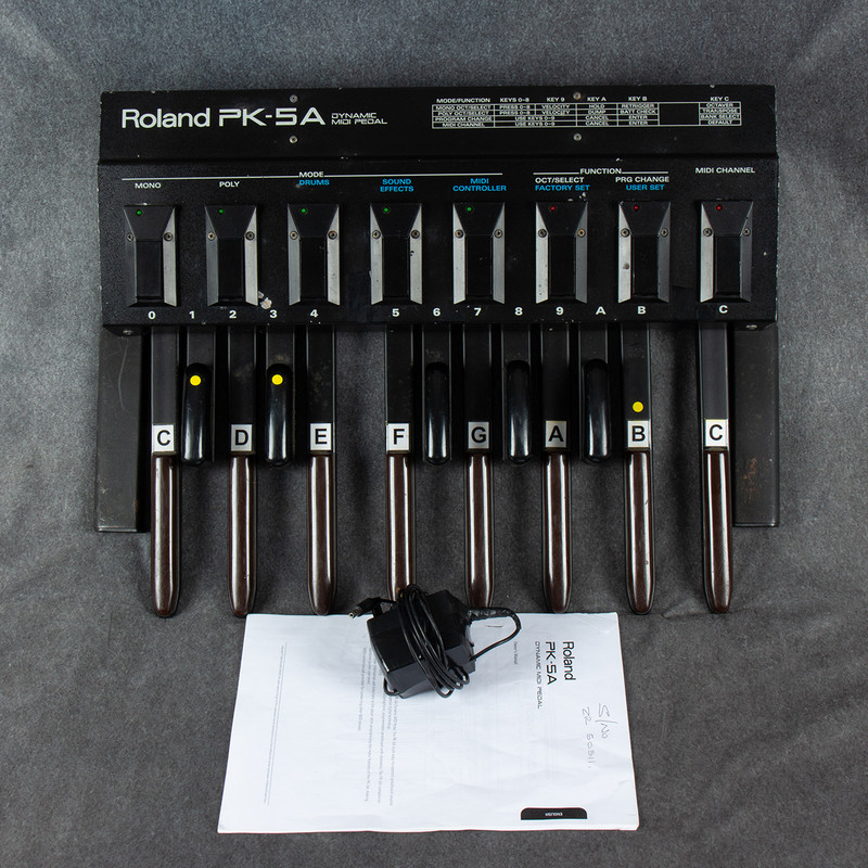 Roland PK-5a Dynamic MIDI Pedal - 2nd Hand