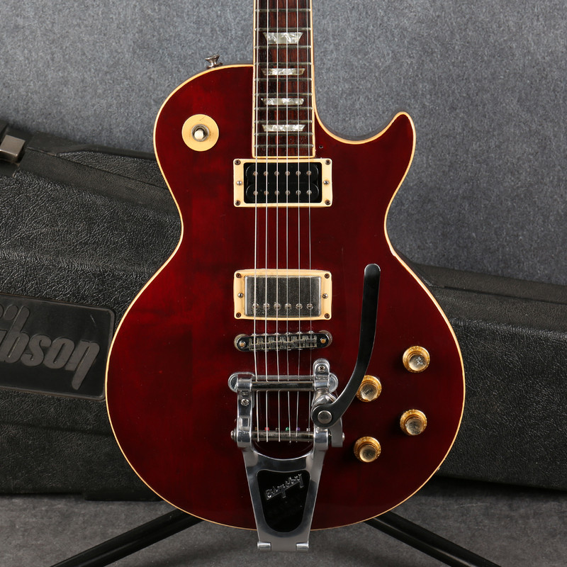Gibson 1976 Les Paul Standard Custom Colour Sparkling Burgundy - Case - 2nd Hand Gibson 1976 Les Paul Standard Custom Colour Sparkling Burgundy - Case - 2nd Hand