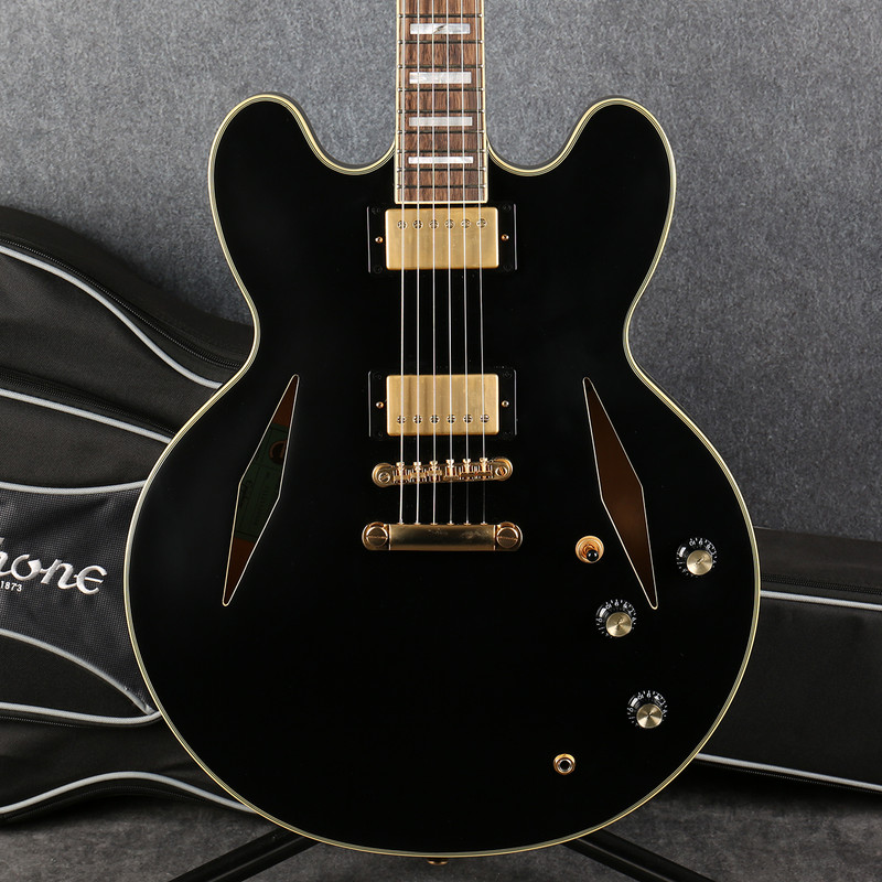 Epiphone Emily Wolfe Sheraton Stealth - Black Aged Gloss - Soft Case - 2nd Hand Epiphone Emily Wolfe Sheraton Stealth - Black Aged Gloss - Soft Case - 2nd Hand