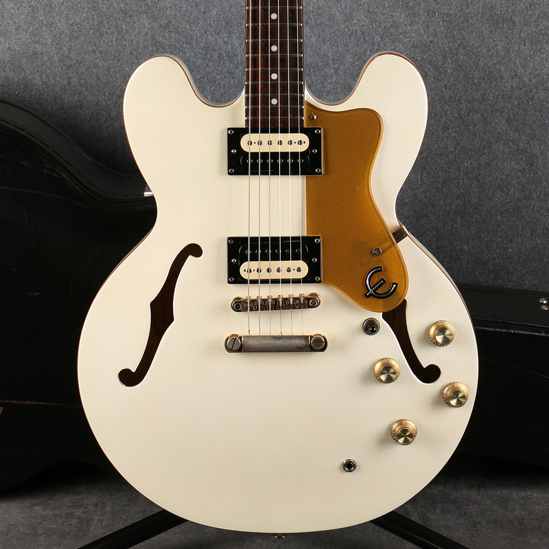 Epiphone Limited Editon ES-335 Dot Royale - Pearl White - Hard Case - 2nd Hand
