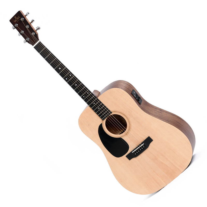 Sigma SE Series DMEL Left Handed Electric Acoustic Guitar - Natural