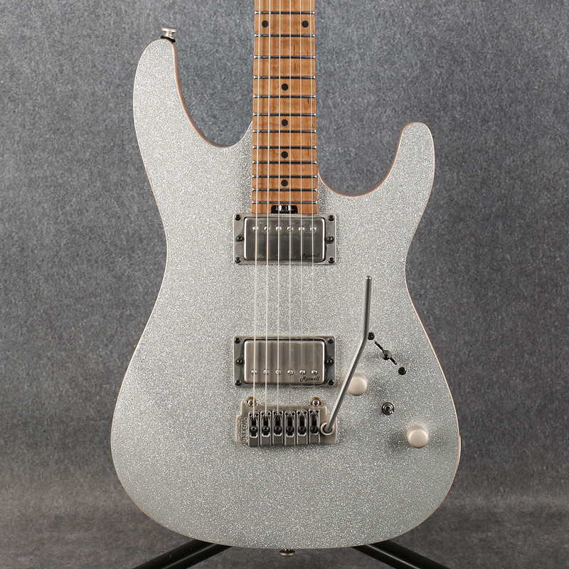 Harley Benton Fusion-III HH Roasted SSP - Gloss Silver Sparkle - 2nd Hand